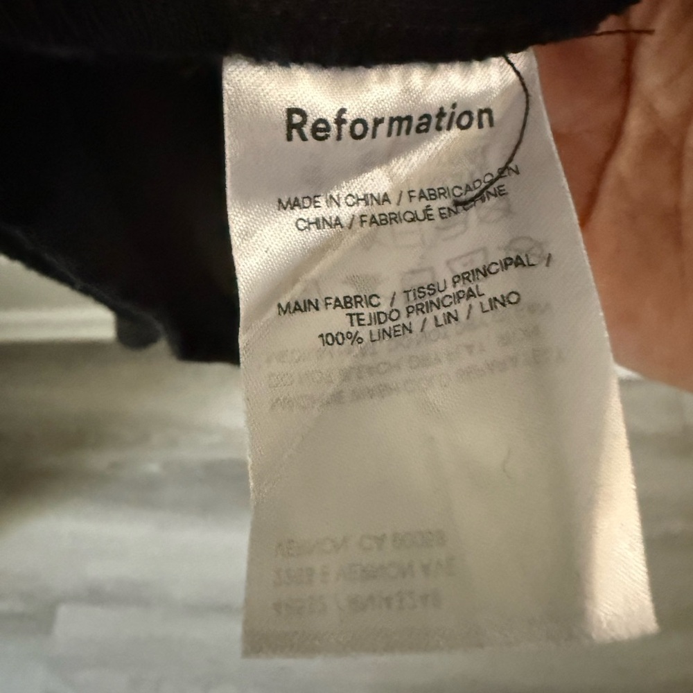 Reformation Black Midi Dress - Picture 6 of 6